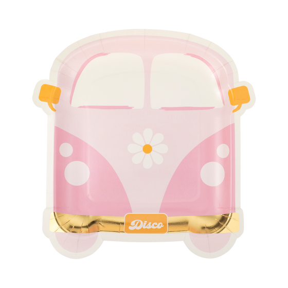 Disco Daisy Van Paper Plate