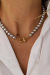 Nova Pearl Necklace: Silver