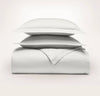 Percale Hemmed Duvet Set: Shore / King/Cal. King
