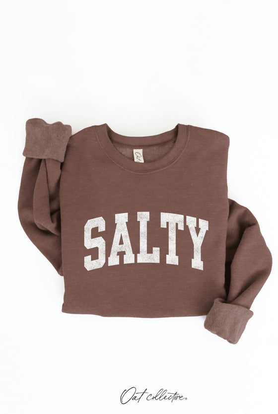 SALTY sweatshirt: TAN / XL