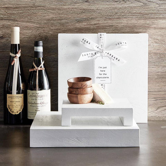White Textured Pedestal - 8": Wipe Clean With Damp Cloth / Mango Wood