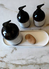 Deco Oval Catchall Tray Large: Cashmere
