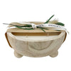 Paulownia Wood Footed Candle