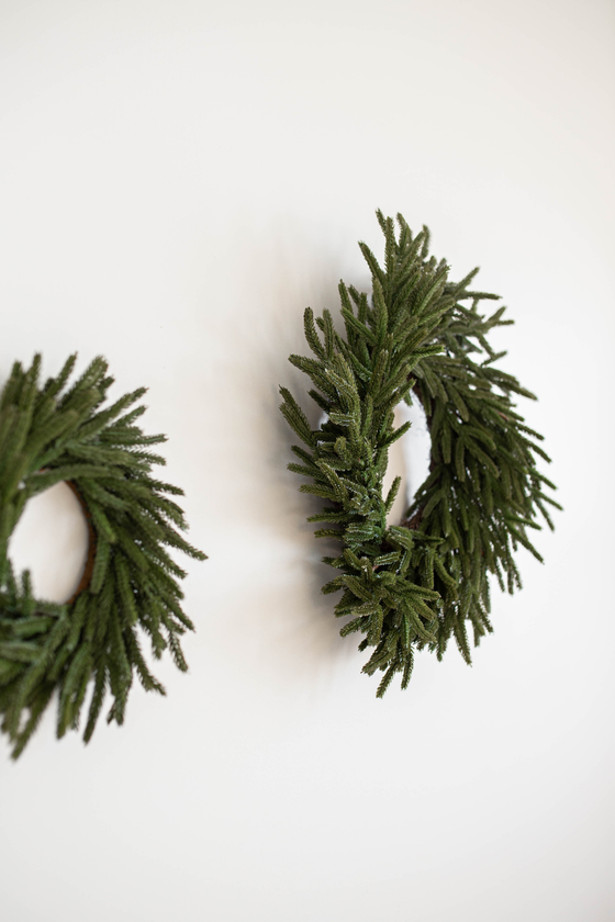 Norfolk Pine Faux Christmas Wreath 24"