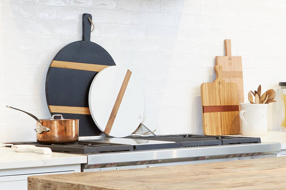 White Round Charcuterie Board: Small