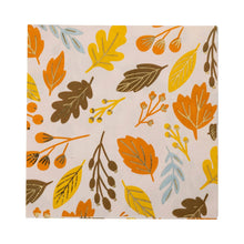  Foiled Harvest Leaves Napkin