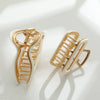 Ivory Gold Metal Assorted Claw Clips