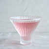 Pressed Clear Martini Glasses