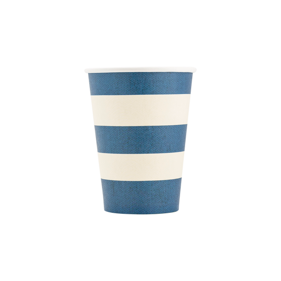 Hamptons Striped Paper Cups