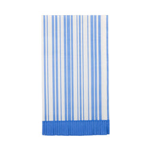  Blue Stripe Fringe Guest Napkin