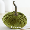 Pumpkin Small Velvet, Valentine's mantel, Autumn table, Gift: Emerald