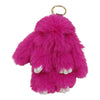 Cut Rabbit Pom Pom Key Chain KC0225-5! (6PC): PEACH