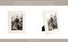 White Rectangular Marble Border Solid Photo Frame- 5x7