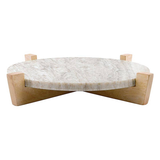 Marble Board on Wood Stand