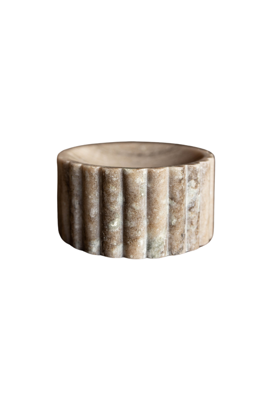 Fluted Marble Soap Dish