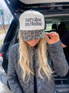 Sorry about my Husband / Wife Vintage Trucker Hat: Husband/Black
