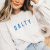 Salty Crewneck Sweatshirt :Heather Dust/Small