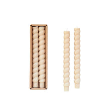  Unscented Twisted Taper Candles Set of 2