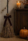 Becki Owens LED Standing Broomstick with Velvet Bow