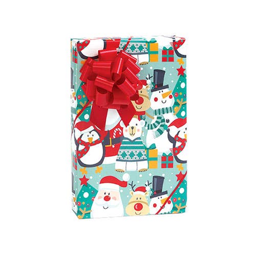 Christmas Premium Bulk Gift Wrap Paper: White Berries Kraft / 1 Pack / 24"x417'