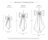 Plaid Red Fabric Bows: Small