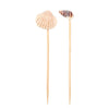 Shell Cocktail Picks - Set of 50: Bamboo ,  Shell / 3.5" L