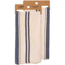  Cream Blue Stripe Kitchen Towel
