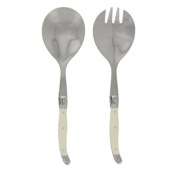 Laguiole Ivory Salad Servers Set