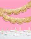 Gold Scallop Fringe Banner
