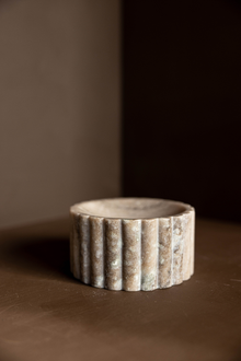  Fluted Marble Soap Dish