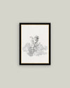 Cupid Framed Antique Art