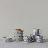 Hand-Stamped Botanical Stoneware Mug, 16 oz.