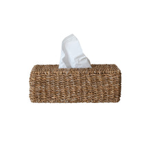  Hand-Woven Seagrass Tissue Box Cover, Natural