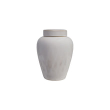  Decorative Debossed Stoneware Ginger Jar with Lid (Each Will Vary)