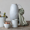 White Stoneware Pitcher