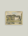 View of Chateau Framed Antique Art