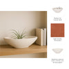 White Artisanal Terracotta Bowl