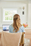 Harborview Herringbone Tan Blanket: Midi