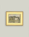 View of Chateau Framed Antique Art