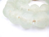 24mm Jumbo Clear Recycled Glass Beads