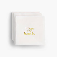  Where The Heart Is Cocktail Napkins