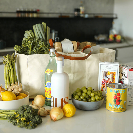 Canvas Grocery Tote Bag