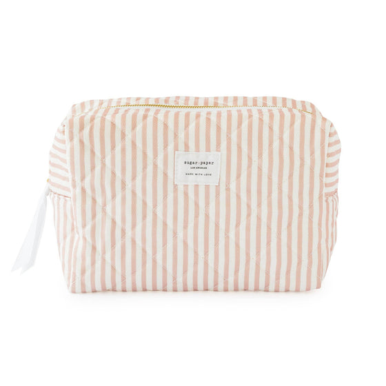 Rose Stripe Cosmetic Bag