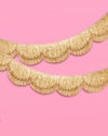 Gold Scallop Fringe Banner