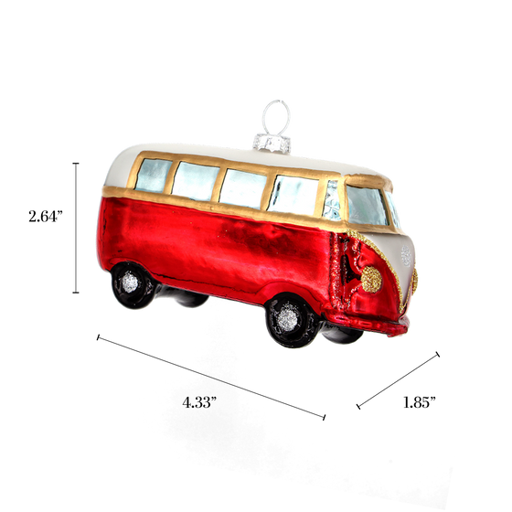 Red VW Van Ornament