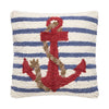 Stripe Anchor Hook Pillow