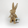 Wicker Sitting Bunny Figure