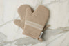 White Stripe Oven Mitts