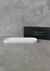 Oval Catchall Tray Large: White
