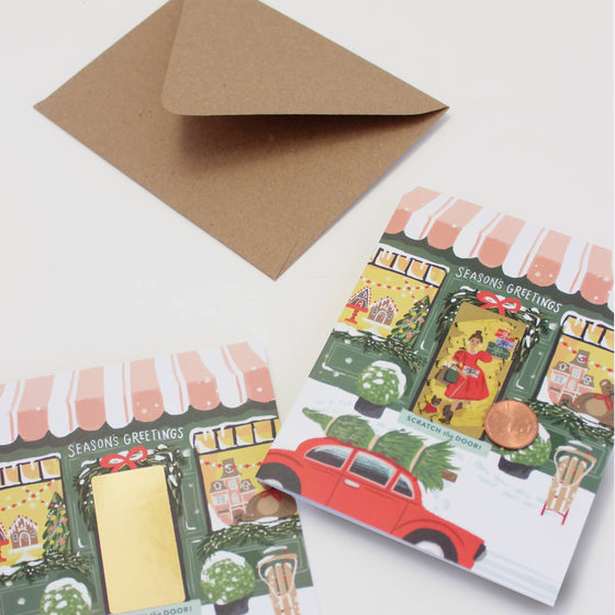 Scratch-off Toy Shop Card